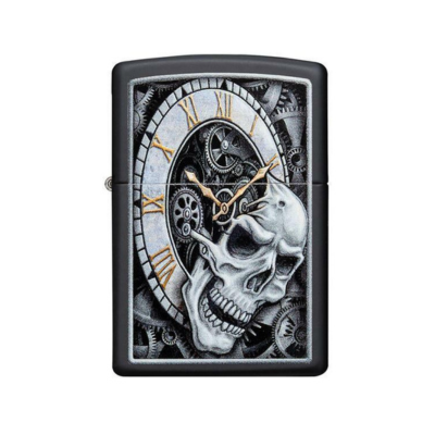 ZAPALNICZKA ZIPPO SKULL CLOCK